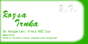 rozsa trnka business card